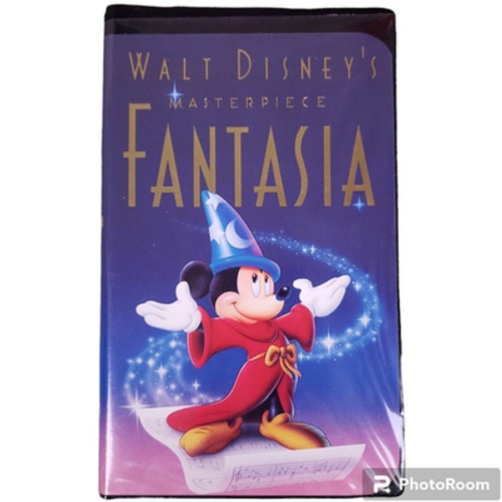 1991 Disney Fantasia VHS Black Clamshell Masterpiece Collection Vintage